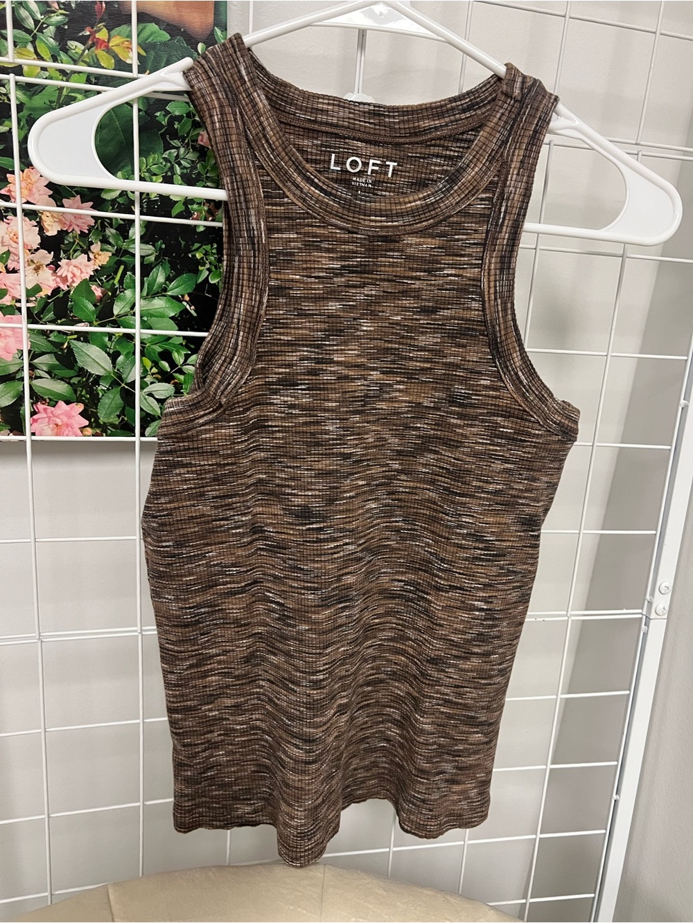 LOFT Brown Multi Ribbed Tank - Picture 4 of 6